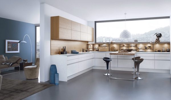 ultra modern white kitchen